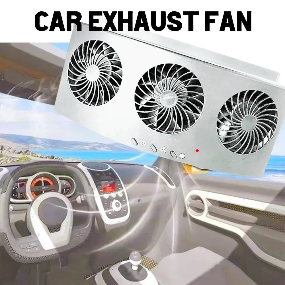 Renewable Energy Fan - 차량용 배기 팬 USB 충전식/태양열 공기