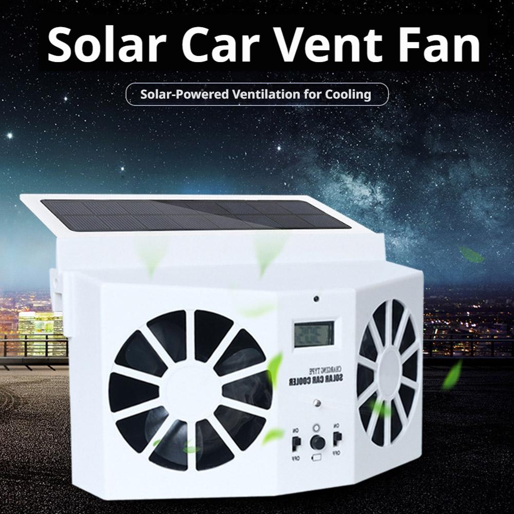 Renewable Energy Fan - USB 태양열 충전식 자동차 배기 팬