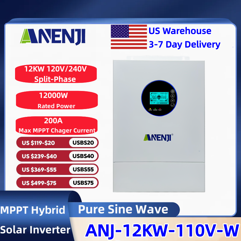 ANENJI 분리형 단상 120V/240V 12KW 하 - Solar Pump Controller 리뷰 및 가격