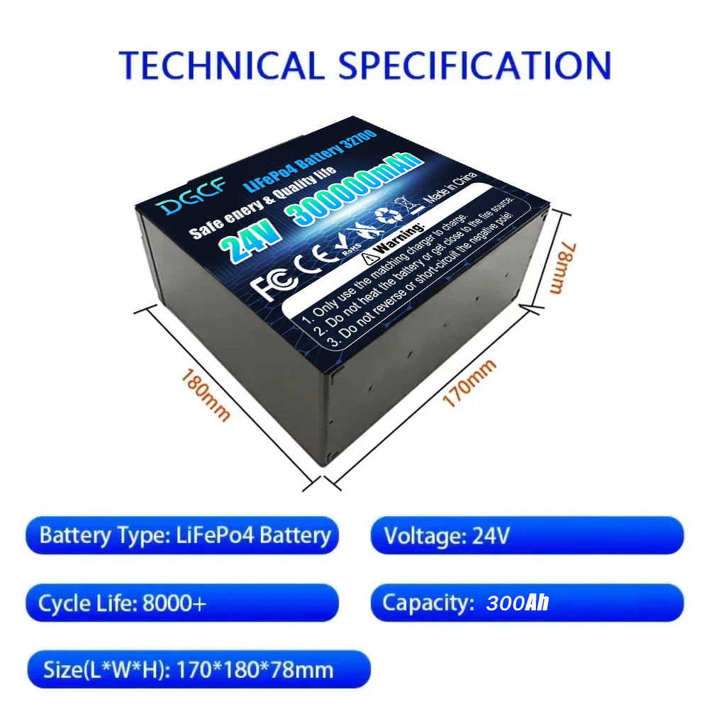 ️24V 300Ah LiFePO4 32700 리튬 배터 - Renewable Energy Fan 리뷰 및 가격